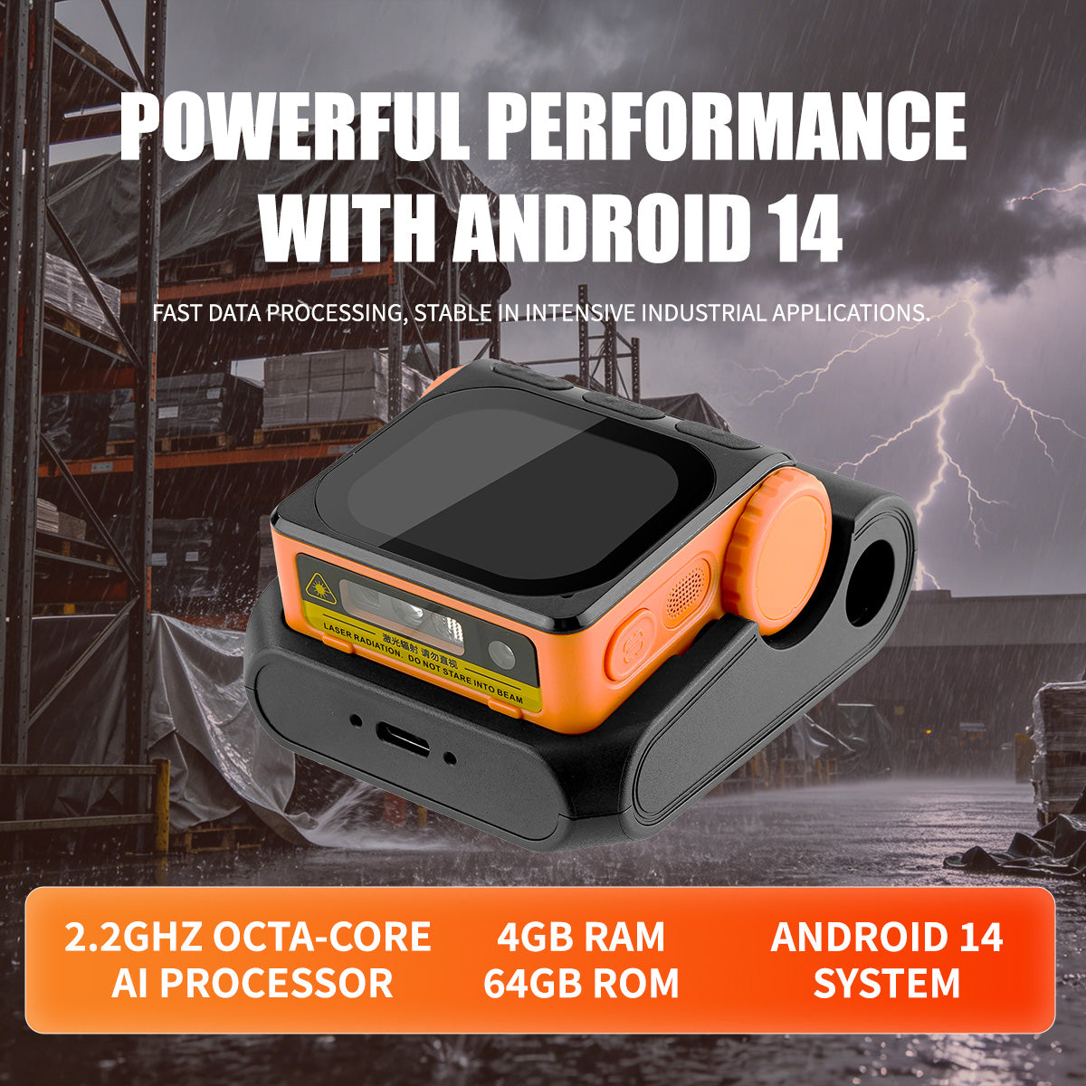 NETUM XG910 Wearable Android 14 PDA Terminal